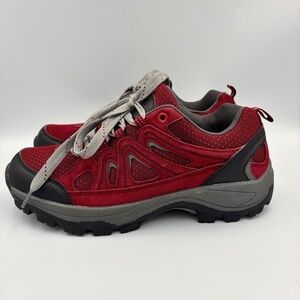 Northland red and grey women's hiking shoes size 8
